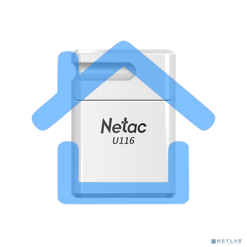 Флешка USB Netac U116 mini NT03U116N-032G-32WH USB 3.2 32 Gb, up to 130Mb/s белый