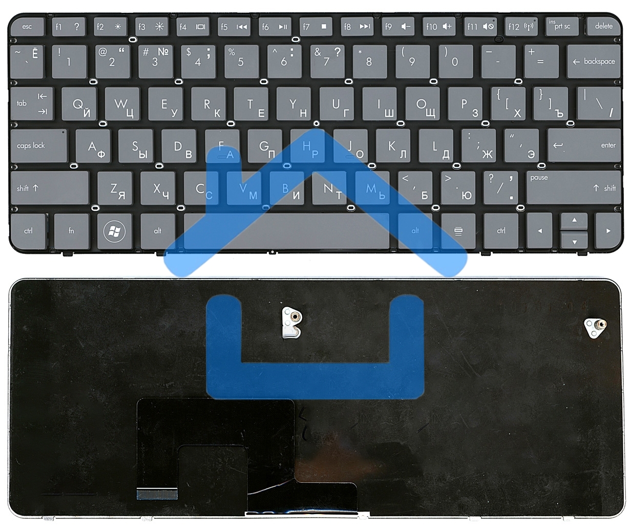 Клавиатура для ноутбука HP Mini 100E темно-серая