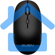 Мышь беспроводная SVEN RX-222W черный, 1800 dpi, радиоканал, Bluetooth, USB, кнопки - 4