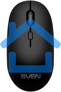 Мышь беспроводная SVEN RX-222W черный, 1800 dpi, радиоканал, Bluetooth, USB, кнопки - 4