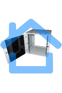 Шкаф настенный ЦМО ШРН-М-9.650 9U 600x650мм пер.дв.стекл съемные бок.пан. 50кг серый