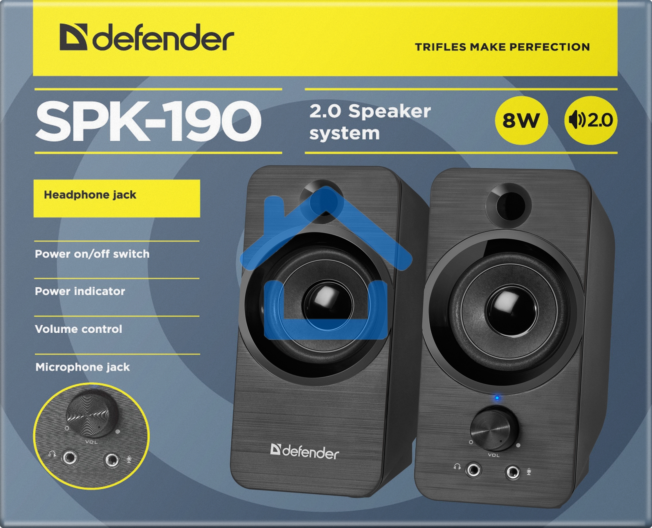 Акустическая система Defender 2.0 SPK-190 черный
