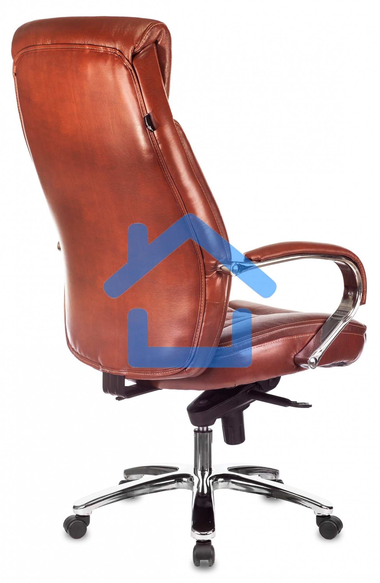 Кресло руководителя Бюрократ T-9922SL светло-коричневый Leather Eichel кожа крестовина металл хром