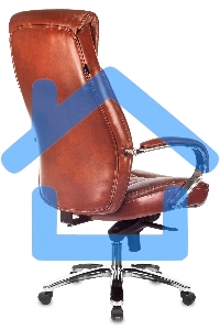 Кресло руководителя Бюрократ T-9922SL светло-коричневый Leather Eichel кожа крестовина металл хром