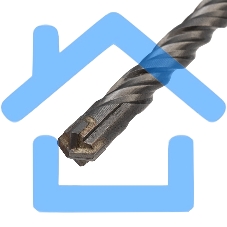 Бур по бетону Rexant 10х460 мм крестовая пластина SDS PLUS