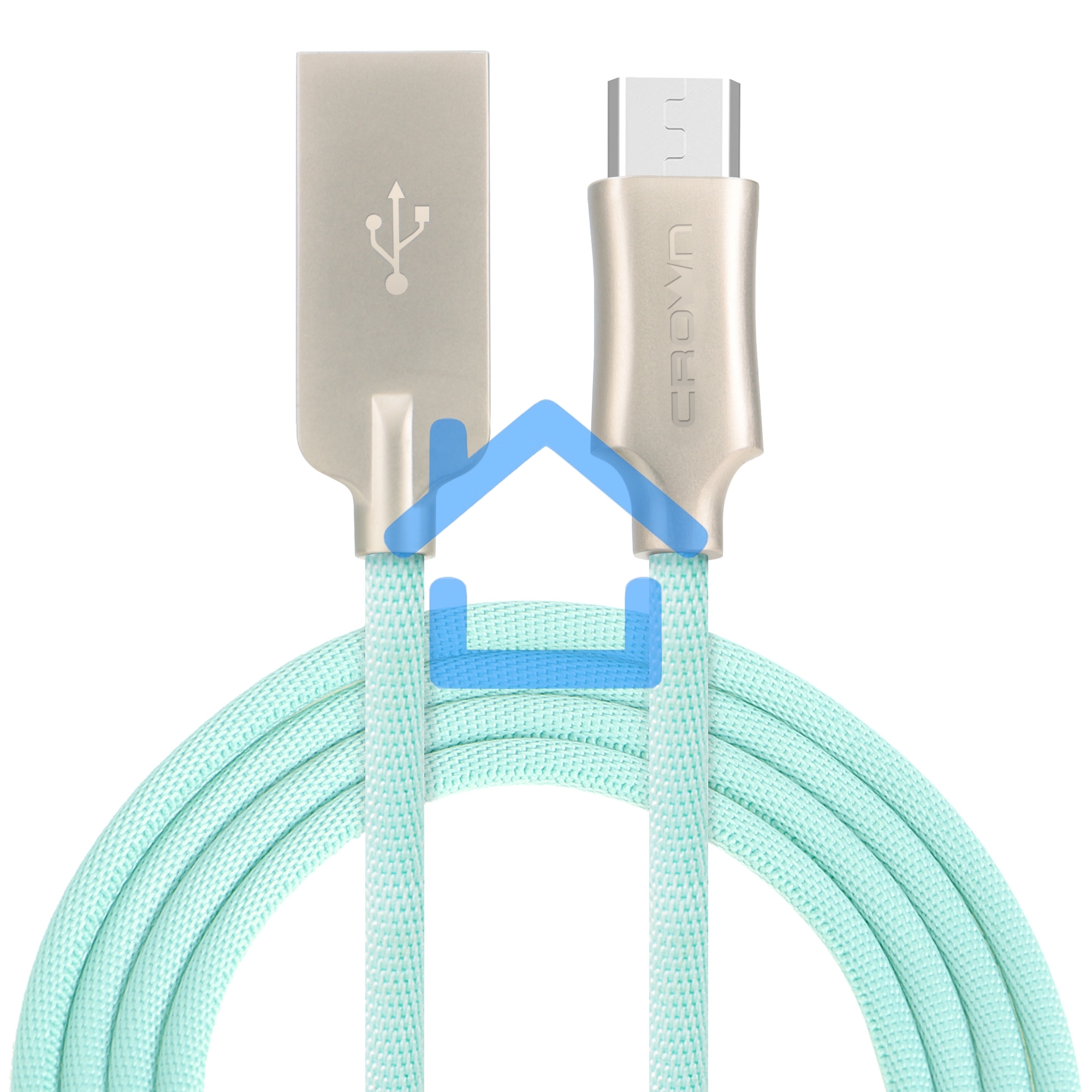 Кабель Crown USB - microUSB CMCU-3132M light blue
