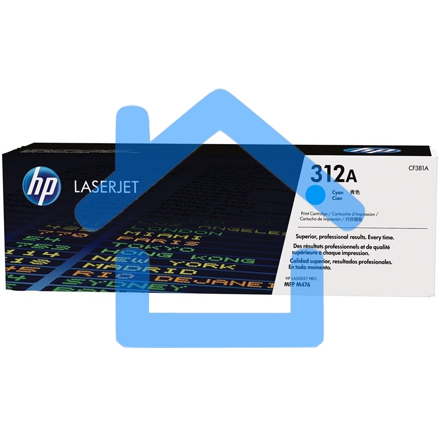 Тонер Картридж HP 312A CF381A голубой для HP CLJ Pro M476 (2400стр.)