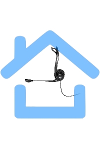 Наушники с микрофоном Logitech 960 черный 2.4м накладные оголовье (981-000100)