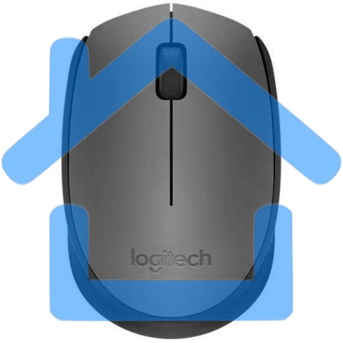 Мышь беспроводная Logitech M170 черный/темно-серый, 1000 dpi, радиоканал, USB, кнопки - 3