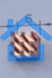 Медный радиатор 6х6х4 мм с термоскотчем 3M 9448A