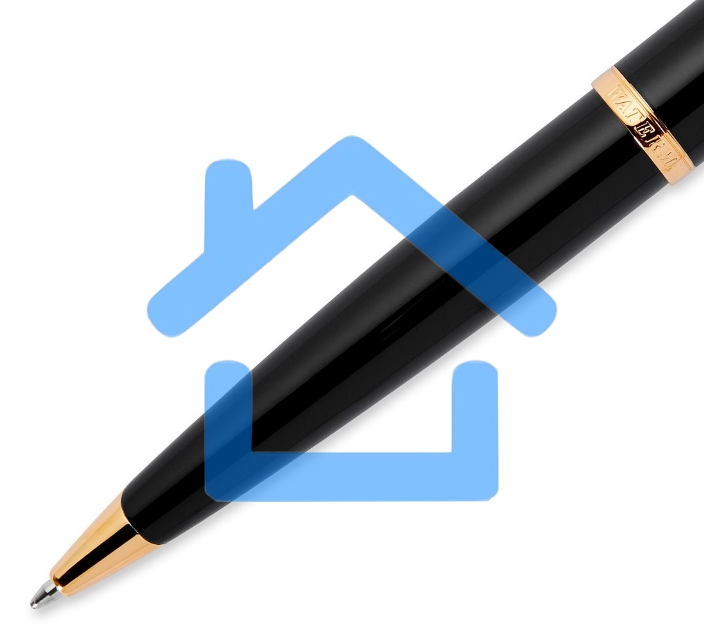 Ручка шариковая Waterman Carene (CWS0700380) Black GT M, синие чернила, подарочная коробка