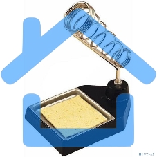 Подставка под паяльник Rexant, чугун, ниша квадратная, губка