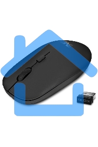 Мышь беспроводная SVEN RX-222W черный, 1800 dpi, радиоканал, Bluetooth, USB, кнопки - 4