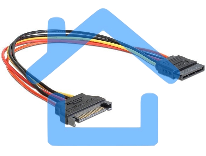 Удлинитель кабеля питания SATA Cablexpert CC-SATAMF-01, 15pin(M)/15pin(F), 30см