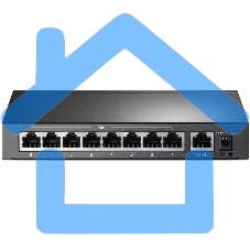 Коммутатор 9-port 10/100Mbps unmanaged switch with 8 PoE+ ports, compliant with 802.3af/at PoE, 65W PoE budget, support 250m Extend Mode, Priority mode and Isolation mode, desktop mount, plug and play.