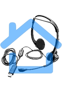 Наушники с микрофоном Logitech 960 черный 2.4м накладные оголовье (981-000100)