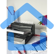 Переплетчик Heleos БП-22 A4/перф.13л.сшив/макс.500л./пластик.пруж. (6-51мм)