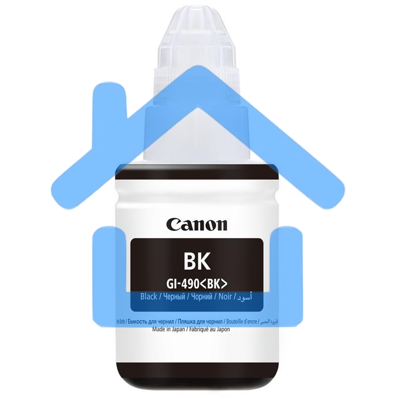 Чернила Canon GI-490BK 0663C001 черный для Canon Pixma G1400/2400/3400 (135мл)