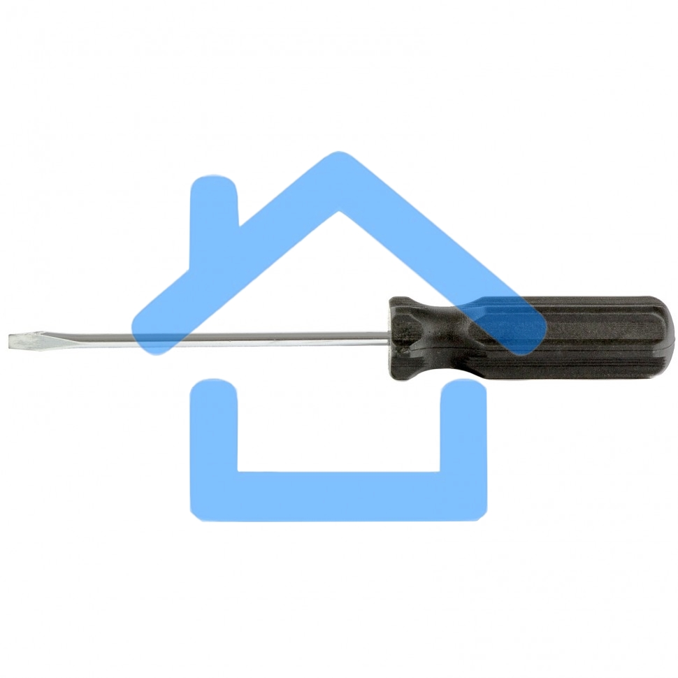 Отвертка SL3х75 мм, углеродистая сталь, черная пластиковая рукоятка Sparta