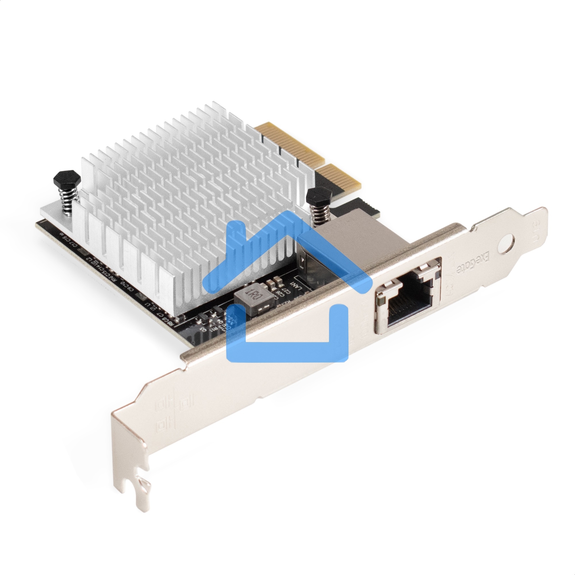 Сетевой адаптер ExeGate EXE-107S (PCI-E x4 v3.0, 1xRJ45, UTP 100Mbps/1000Mbps/2.5Gbps/10Gbps Marvell AQC107S)