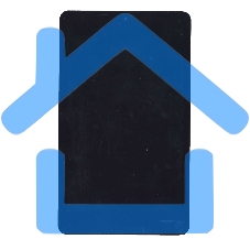 Модуль (матрица + тачскрин) для Acer Iconia One 8 B1-820 черный с белой рамкой