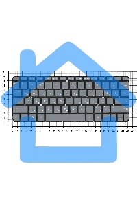 Клавиатура для ноутбука HP Mini 100E темно-серая