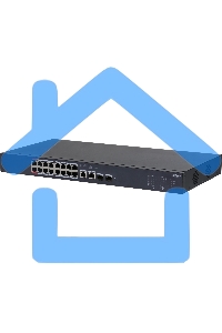 Коммутатор Dahua DH-CS4218-16ET-240 (L2) 16x100Мбит/с 2xКомбо(1000BASE-T/SFP) 2SFP 16PoE 240W управляемый