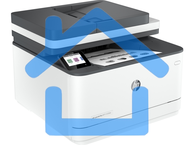 МФУ лазерное HP LaserJet Pro 3103fdn (3G631A), A4, ч/б, печ. 33 стр/мин., скан. до 19 стр/мин. (ч/б) 8 стр/мин. цвет, 1200x1200 dpi, USB, Ethernet