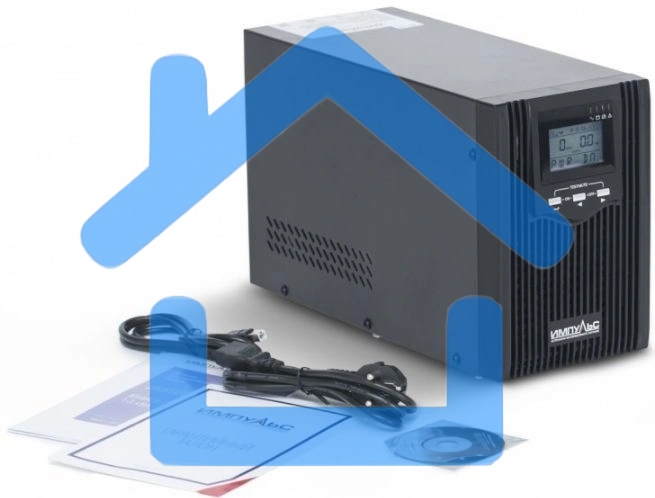 Источник бесперебойного питания Импульс Интерактивная, 2000 ВА / 1600 Вт, Tower, IEC, LCD, USB, USB, SmartSlot