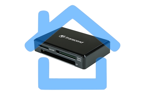 Картридер Transcend черный, All-in-One cardreader, USB 3.1 Gen 1