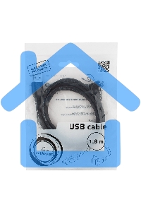 Кабель Gembird/Cablexpert Pro CCP-mUSB2-AMBM90-6, AM/microBM 5P, 1,8м, угловой, экран, черный