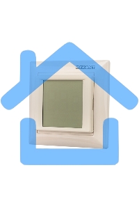 Терморегулятор сенсорный программируемый Rexant RX-421H, бежевый, совместим с Legrand серии Valena