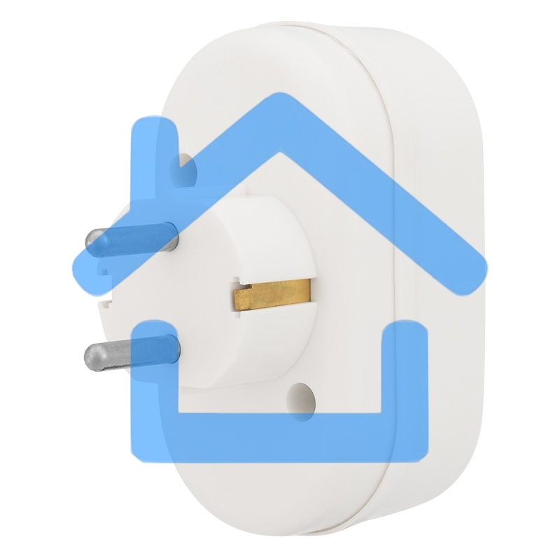 Набор двойников электрических Rexant 16 А с заземлением, белый (2 шт./уп.)