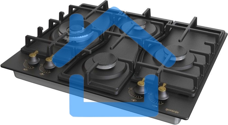 Газовая варочная панель Gorenje GW6D42CLB черный