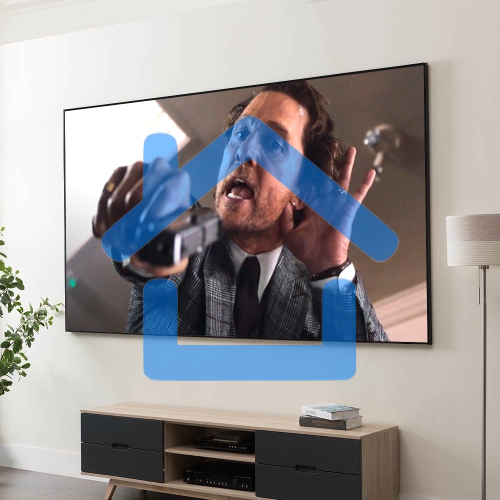 Экран Cinema S'OK Pro16:9 100' настенно-потолочный, на раме, 221x125см, рама черная 1см, полотно серый HCG