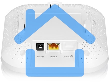 Точка доступа Zyxel NebulaFlex NWA90AX PRO, WiFi 6, 802.11a/b/g/n/ac/ax (2,4 и 5 ГГц), MU-MIMO, антенны 3x3, до 575+2400 Мбит/с, 1xLAN 2.5GE, PoE, защита от 4G/5G, БП в комплекте