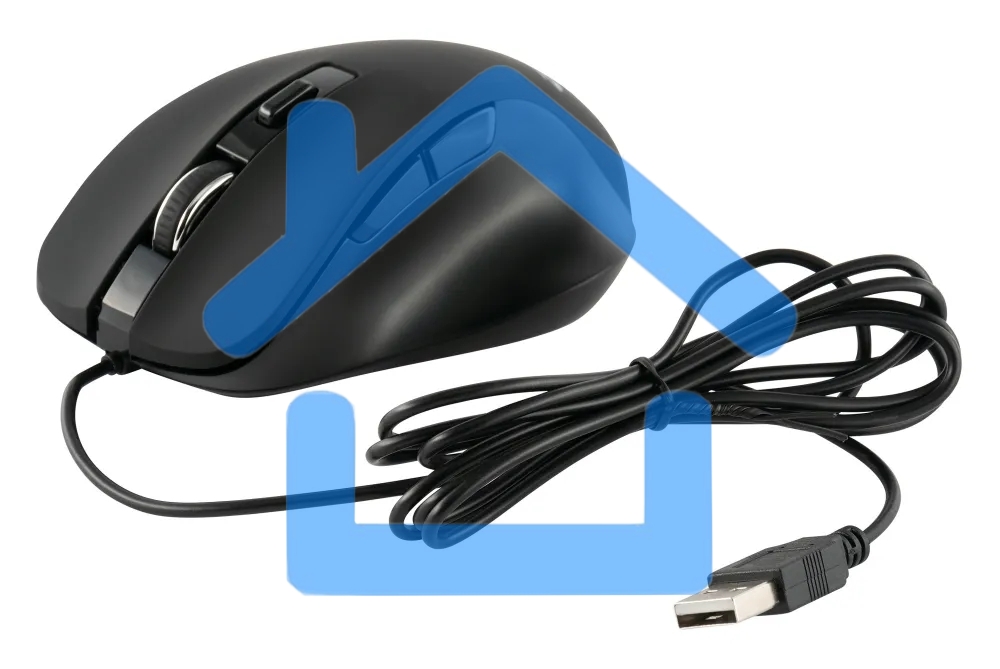 Мышь проводная Acer OMW120 черный, 2000 dpi, USB, кнопки - 6