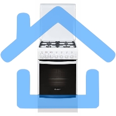 Плита комбинированная Gefest ПГЭ 5102-03 0023 белый, конфорок 4 газовых, духовка 55 л, 50 см x 85 см x 58.5 см