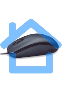 Мышь проводная Logitech M90 черный/серый, 1000 dpi, USB, кнопки - 3