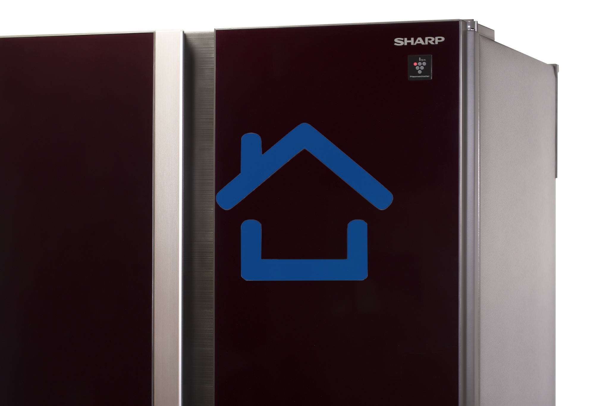 Холодильник Sharp SJ-GX98PRD темно-бордовый трехкамерный Side by Side 394/211 л морозилка снизу