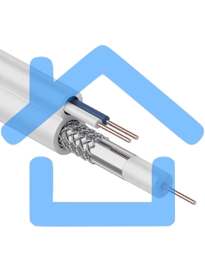 Кабель ККСВ-В+2х0,5 мм (бухта 100 м) белый Rexant