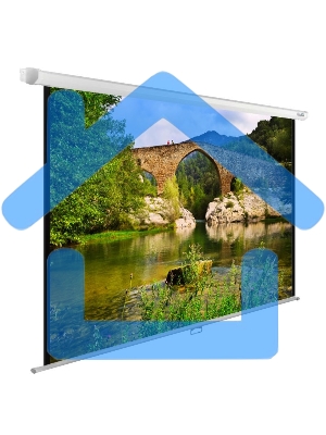 Экран Cactus 220x165см WallExpert CS-PSWE-220x165-WT 1:1 настенно-потолочный рулонный белый