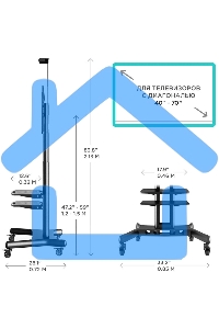 Стойка для телевизора с кронштейном ONKRON TS1552 40