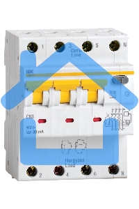 Выключатель автоматический дифференциального тока Iek MAD22-6-032-C-100 АВДТ 34 C32 100мА