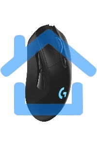 Мышь беспроводная Logitech Gaming Mouse G703 черный, 25600 dpi, радиоканал, USB, кнопки - 6