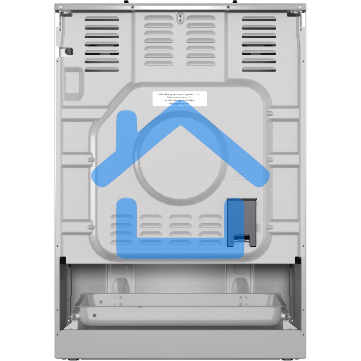 Плита комбинированная Gorenje GKS6C70XJ серый, конфорок 4 газовых, духовка 71 л, 60 см x 85 см x 60 см
