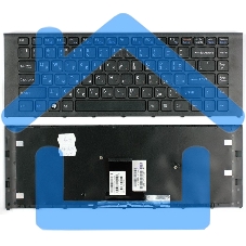 Клавиатура для ноутбука Sony Vaio VPC-EA черная c черной рамкой