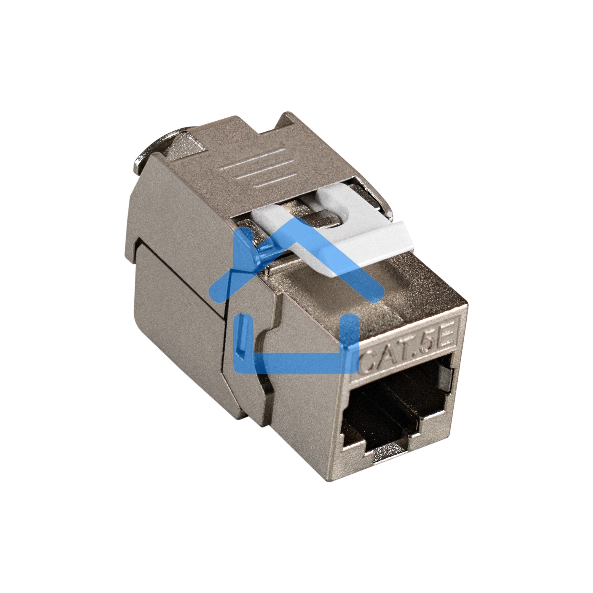 Модуль-вставка Keystone Jack RJ-45 ExeGate KJ-8P8C-SH-C5e-180-TL (Кат.5e, экранированная, 180 градусов, IDC Toolless (без инструмента))