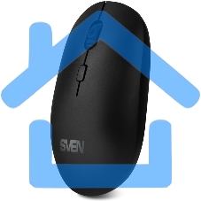 Мышь беспроводная SVEN RX-222W черный, 1800 dpi, радиоканал, Bluetooth, USB, кнопки - 4