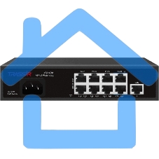 Коммутатор Trassir TR-NS1109-120-8PoE неуправляемый